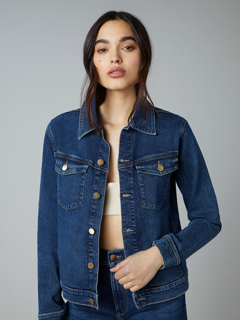 Vika Jacket Classic Denim | Seaborn