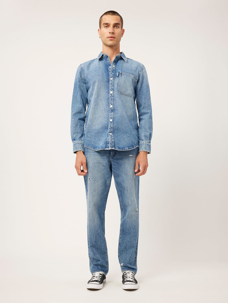 Hudson \u0026 Perry Shirt | Indigo Distressed