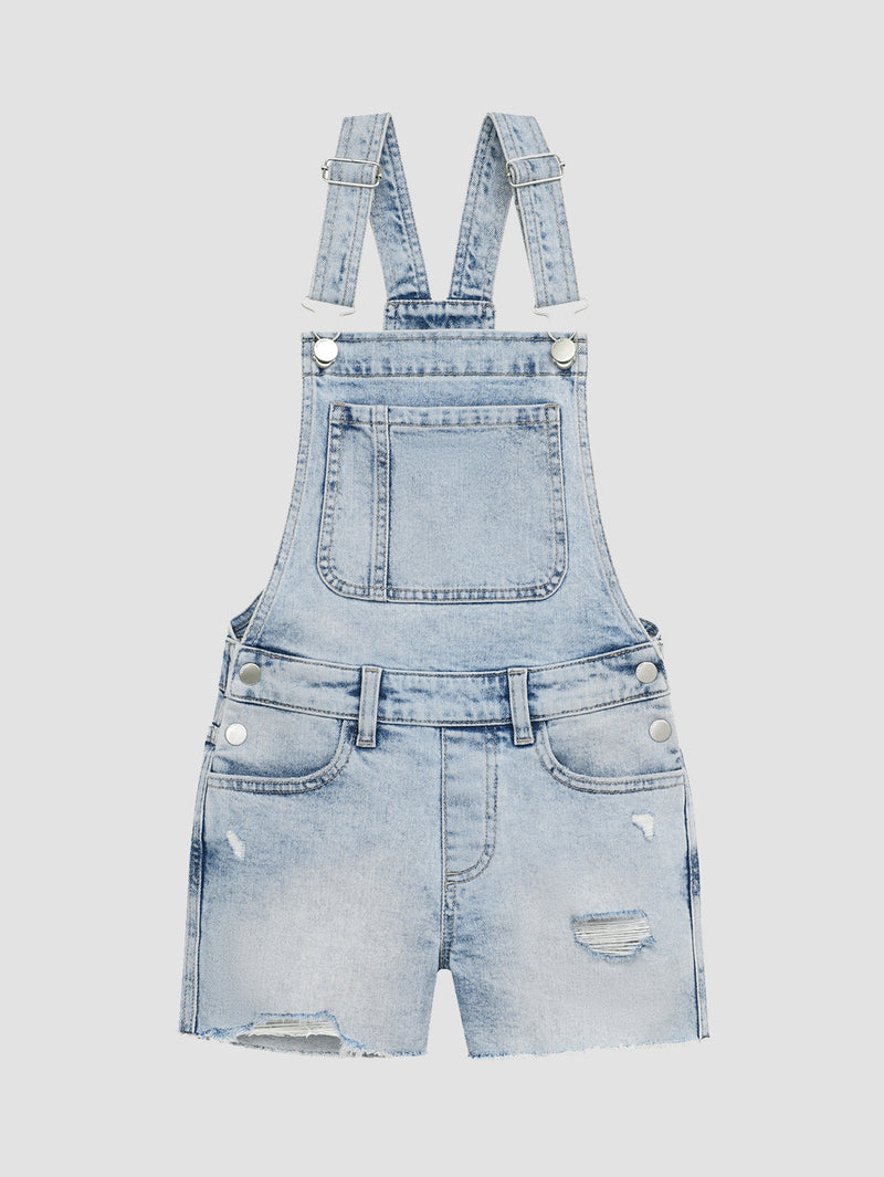 Nora Short Overalls | Lt Seaglass